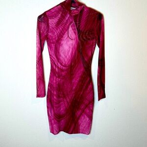 Bodycon mesh keyhole‎ Farai London dress-xs